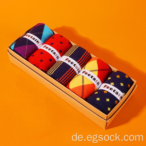 Bequeme antibakterielle Unisex bunte Box Geschenksocken